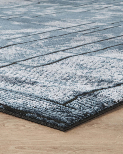 Belgravia Contemporary Rug With Velvet Feel Stylish Metallic Accents Cobble - 3 Colours Available