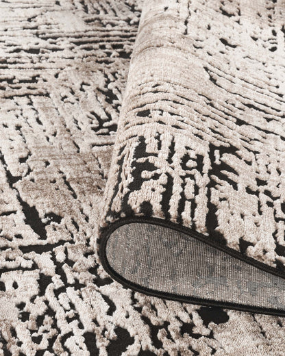 Belgravia Contemporary Rug With Velvet Feel Stylish Metallic Accents Illusion - 3 Colours Available