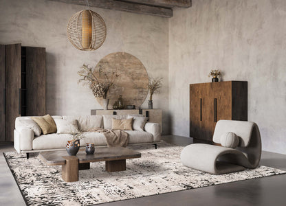 Belgravia Contemporary Rug With Velvet Feel Stylish Metallic Accents Illusion - 3 Colours Available