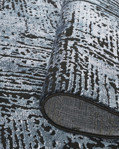 Belgravia Contemporary Rug With Velvet Feel Stylish Metallic Accents Illusion - 3 Colours Available