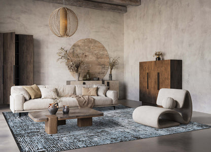 Belgravia Contemporary Rug With Velvet Feel Stylish Metallic Accents Illusion - 3 Colours Available