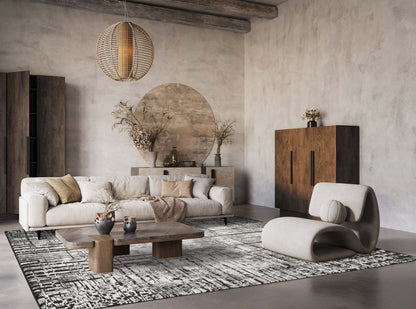 Belgravia Contemporary Rug With Velvet Feel Stylish Metallic Accents Nexus - 3 Colours Available