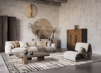 Belgravia Contemporary Rug With Velvet Feel Stylish Metallic Accents Nexus - 3 Colours Available