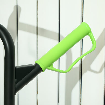 Trolley Hand Trucks 6-Wheels Foldable Load Cart Steel, Green