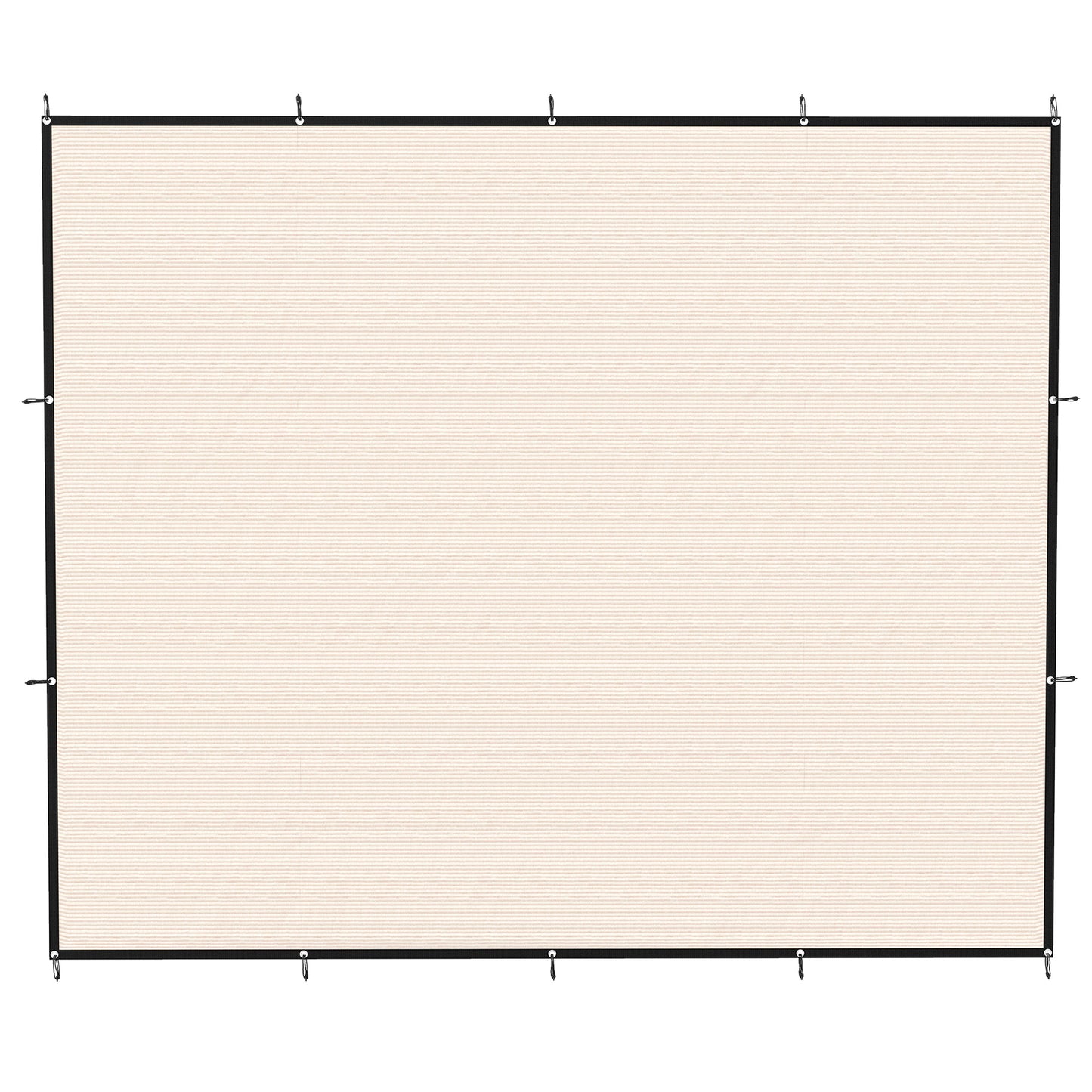 Sun Shade Sail, 3 x 3.6 m Rectangle Sunscreen Awning Canopy with Stainless Steel Eyelets and Bungee Cords, UV Protection Shade Sail  for Outdoors, Garden, Patio, Beige