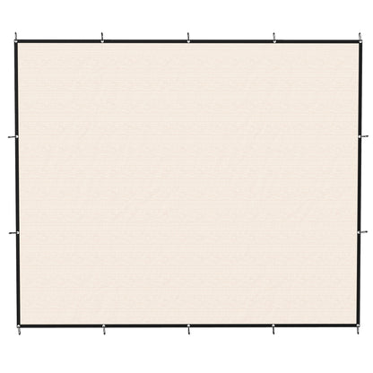 Sun Shade Sail, 3 x 3.6 m Rectangle Sunscreen Awning Canopy with Stainless Steel Eyelets and Bungee Cords, UV Protection Shade Sail  for Outdoors, Garden, Patio, Beige