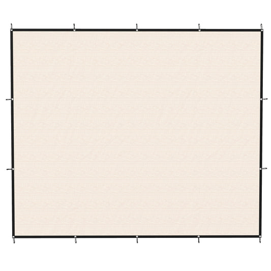 Sun Shade Sail, 3 x 3.6 m Rectangle Sunscreen Awning Canopy with Stainless Steel Eyelets and Bungee Cords, UV Protection Shade Sail  for Outdoors, Garden, Patio, Beige