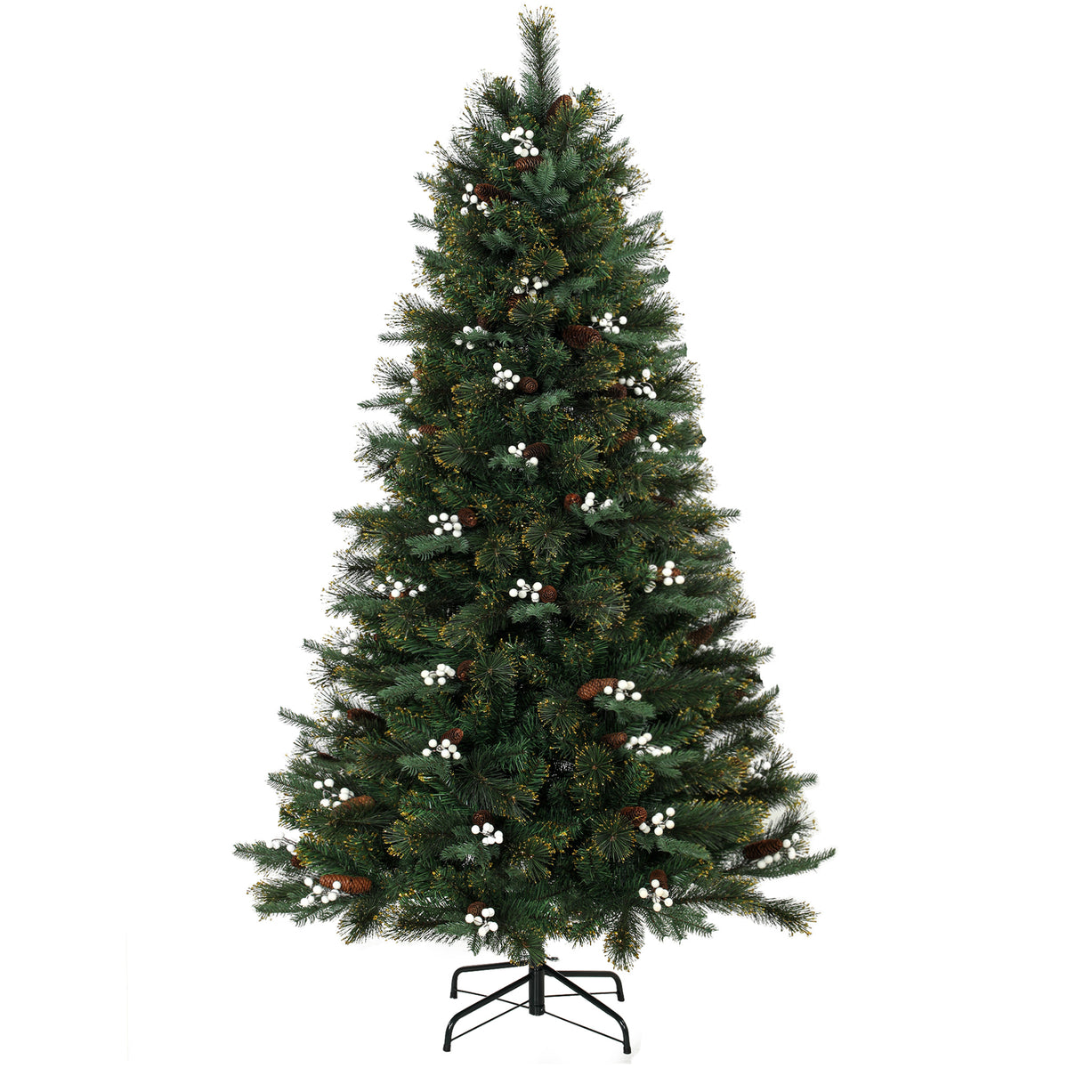 6ft Artificial Christmas Tree with 716 Branch Tips for Holiday Decor