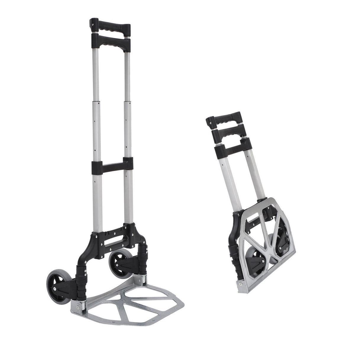 Heavy Duty Aluminium Foldable Hand Truck Trolley, 70KG Load Capacity