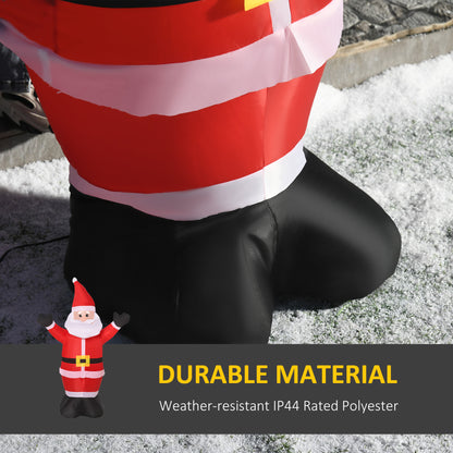 Inflatable 4ft Tall Santa Claus Xmas Decoration Airblown Welcoming Light