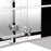 Stainless Steel Bathroom Mirror Cabinet, Double Doors,