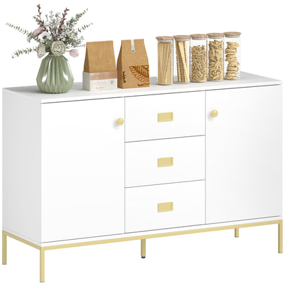 Modern Sideboard, Storage Cabinet, Accent Cupboard White