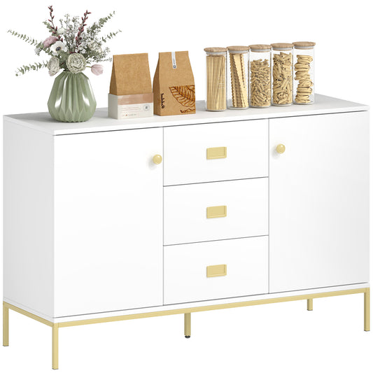 Modern Sideboard, Storage Cabinet, Accent Cupboard White