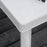 Garden Side Table Outdoor Square Coffee End Table for Drink Snack, White