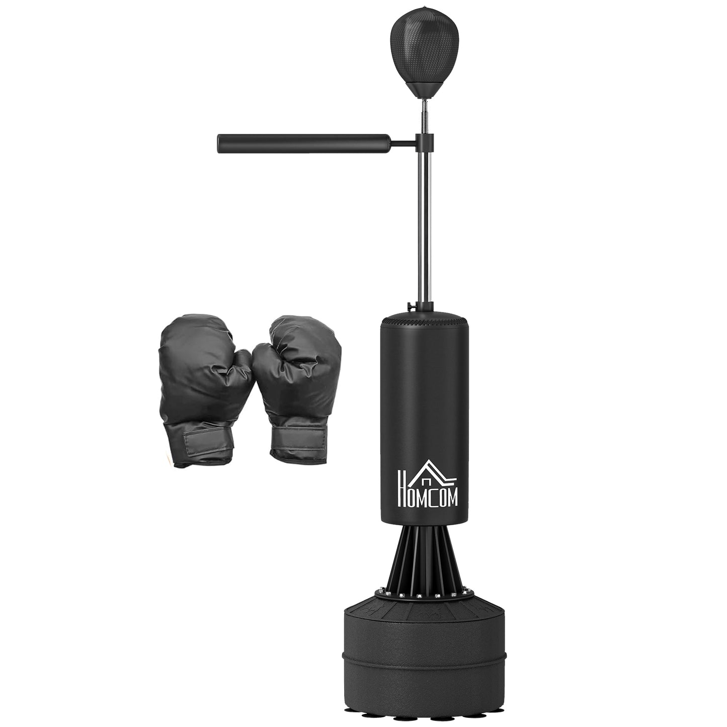 Boxing Punch Bag Stand w/ Rotating Flexible Arm Speed Ball Waterable Base