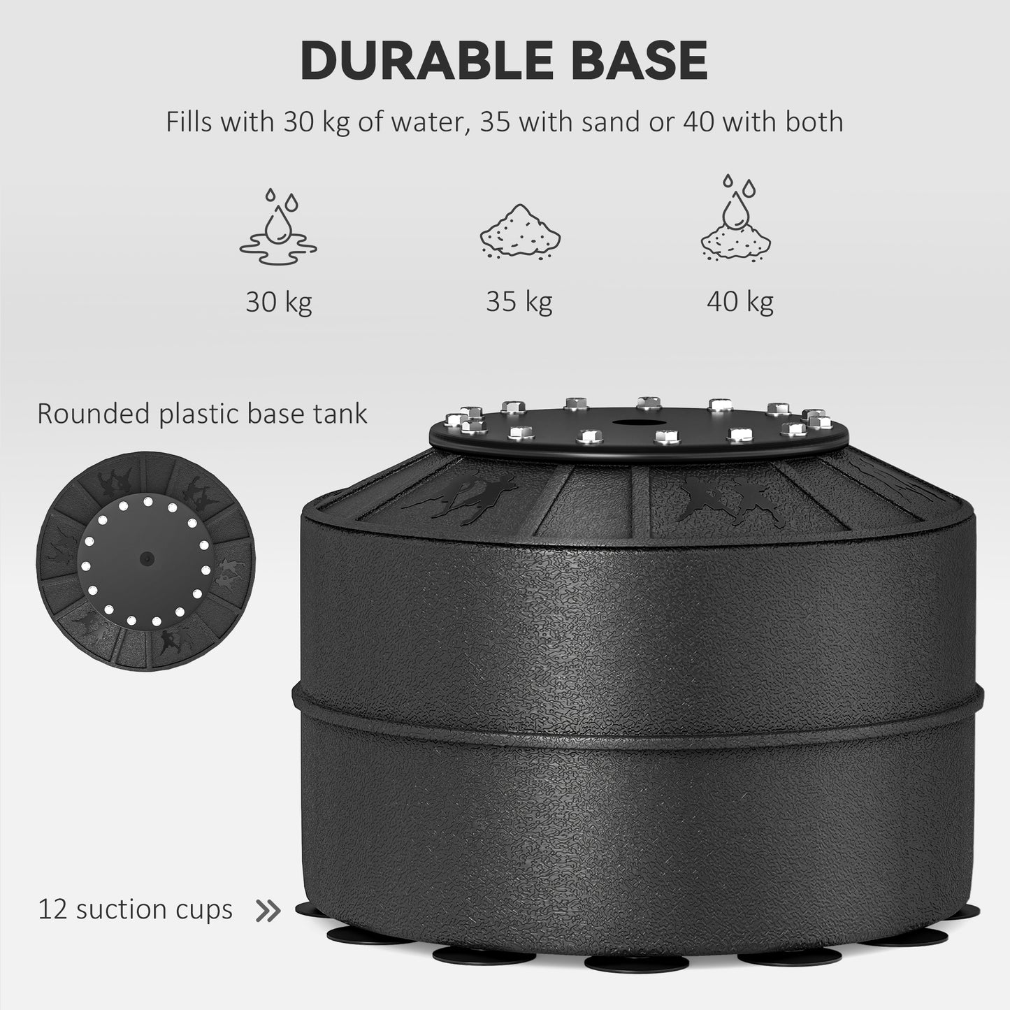 Boxing Punch Bag Stand w/ Rotating Flexible Arm Speed Ball Waterable Base