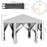 3.2m Pop Up Gazebo Hexagonal Canopy Tent Outdoor Sun Protection with Mesh Sidewalls, Handy Bag, Grey