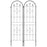 Metal Trellis Set of 2, Garden Trellis for Climbing Plants Support Frames, Arrow Design