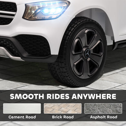 Mercedes-Benz GLC Licensed Kids Ride on Car with Remote, White