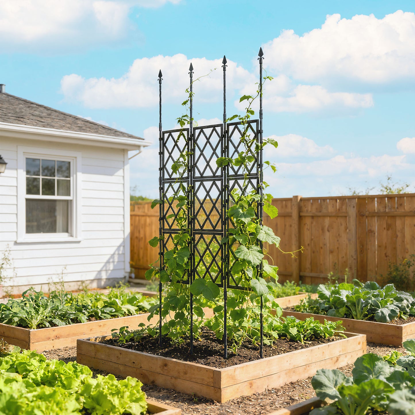 Foldable Garden Trellis, Lattice Climbing Support Trellis