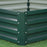 Square Raised Garden Bed Box with Weatherized Steel Frame for Vegetables, Flowers, & Herbs, 120 x 120 x 30cm, Green