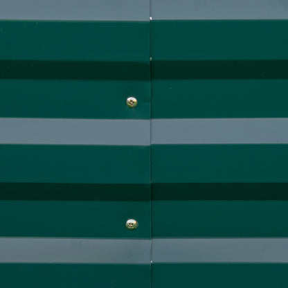 Metal Raised Garden Bed Planter Box Outdoor Planters for Growing Flowers, Herbs, Green, 241x90.5x30cm