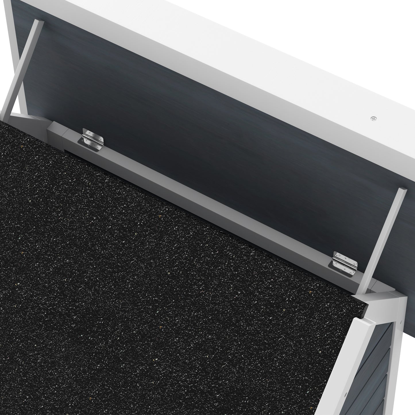 Outdoor Feral Cat House with Openable Asphalt Roof - Grey