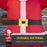 8' Inflatable Christmas Santa Claus Holds Light Sign of Blessings LED