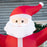 8' Inflatable Christmas Santa Claus Holds Light Sign of Blessings LED