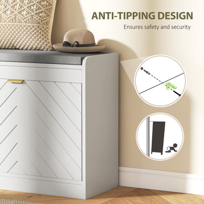 Chest of Drawers, 2 Fabric Drawer Dresser, Aluminium Handles, Black