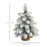 2 Piece Mini Artificial Christmas Trees Flocked Tabletop Xmas Trees