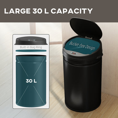 30L Sensor Bin with Soft-Close Lid, Automatic Touchless Kitchen Bin