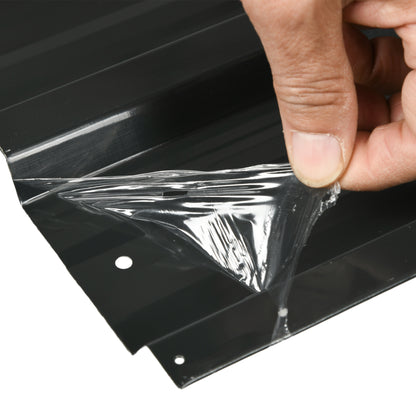 Pack of 12 Metal Roofing Sheets for Greenhouse and Shed, Dark Grey