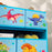 3-Tier Toy Organiser Shelf with 9 Storage Boxes for Bedroom Blue