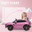 Aston Martin DBX Licensed 12V Kids Ride on Car, Battery Powered Kids Electric Car with Remote Control, 4 Suspension Wheels, LED Lights Music Horn, Slow Start, for Ages 3-6, Pink