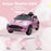 Aston Martin DBX Licensed 12V Kids Ride on Car, Battery Powered Kids Electric Car with Remote Control, 4 Suspension Wheels, LED Lights Music Horn, Slow Start, for Ages 3-6, Pink