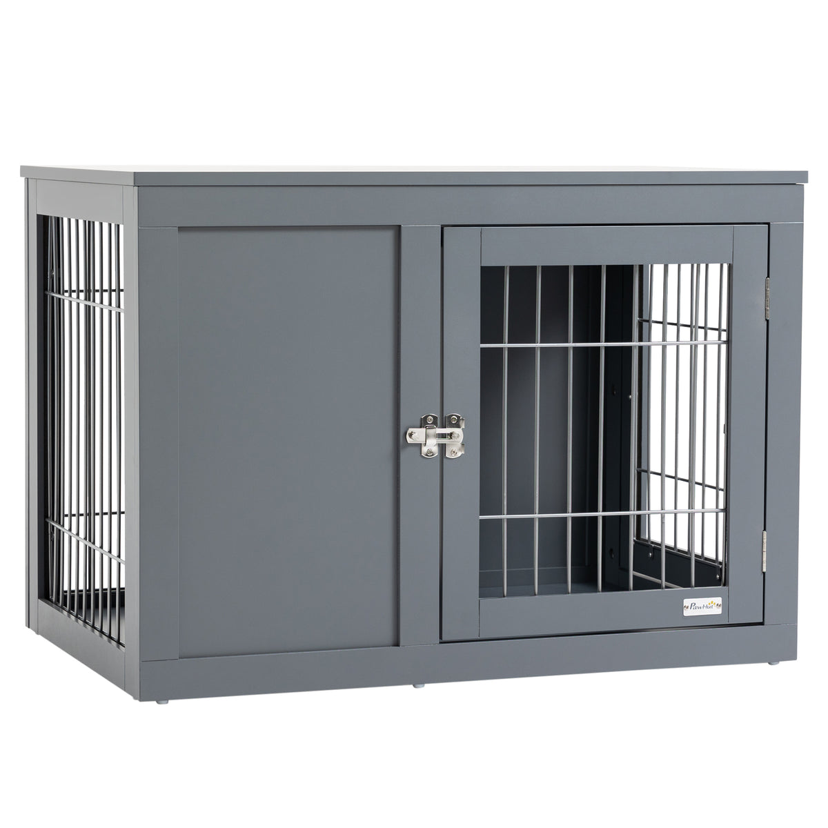 Furniture-Style Dog Crate w/ Two Lockable Doors, for Small & Medium Dogs