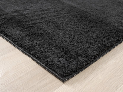Comfy Washable Low Pile Living Room Area Rug - Anti-Slip Felt Backing - 12 Colours Available