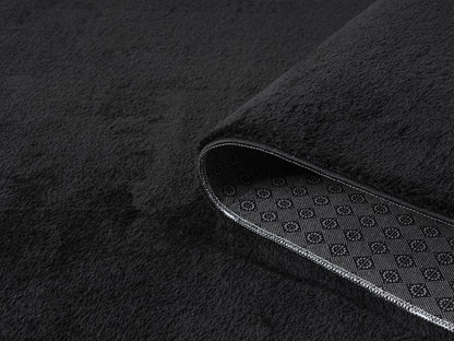 Comfy Washable Low Pile Living Room Area Rug - Anti-Slip Felt Backing - 12 Colours Available