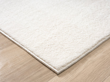 Comfy Washable Low Pile Living Room Area Rug - Anti-Slip Felt Backing - 12 Colours Available