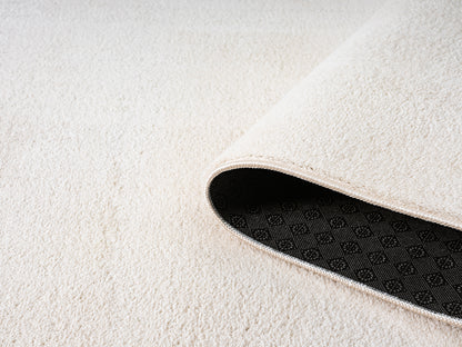 Comfy Washable Low Pile Living Room Area Rug - Anti-Slip Felt Backing - 12 Colours Available