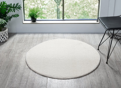 Comfy Washable Low Pile Living Room Area Rug - Anti-Slip Felt Backing - 12 Colours Available
