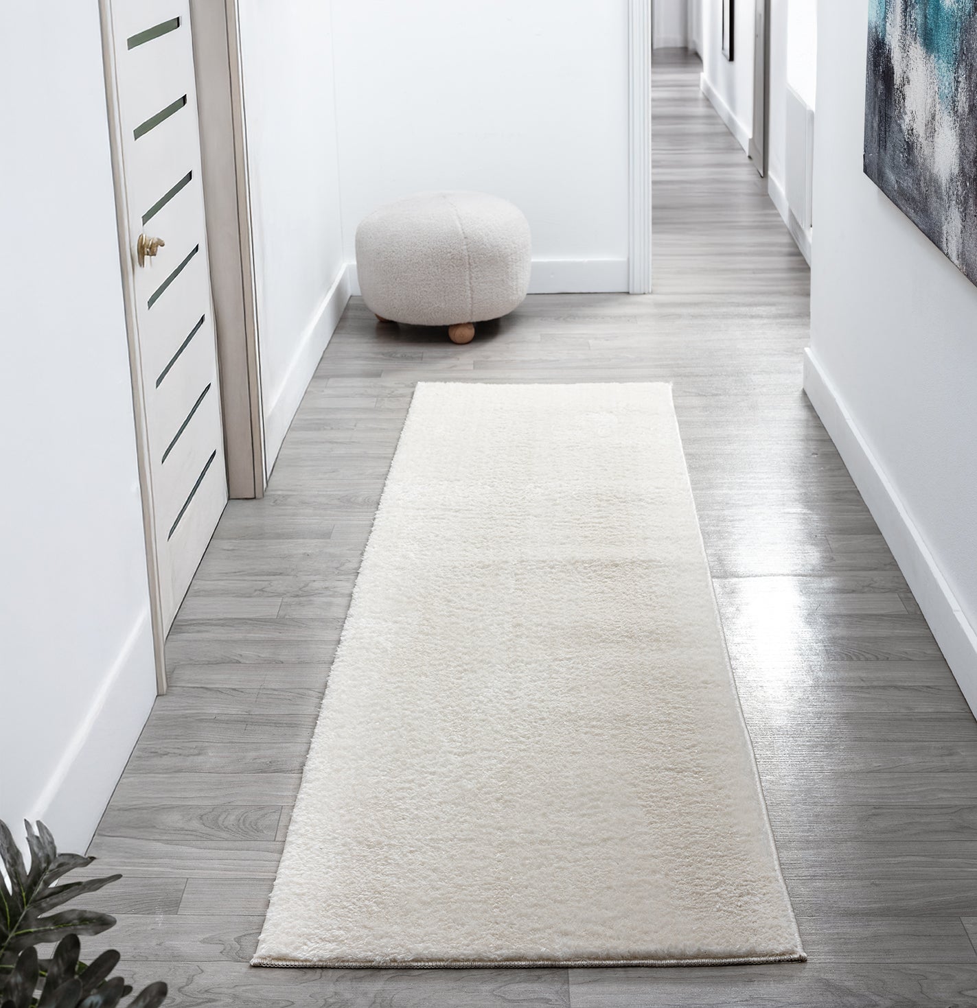 Comfy Washable Low Pile Living Room Area Rug - Anti-Slip Felt Backing - 12 Colours Available