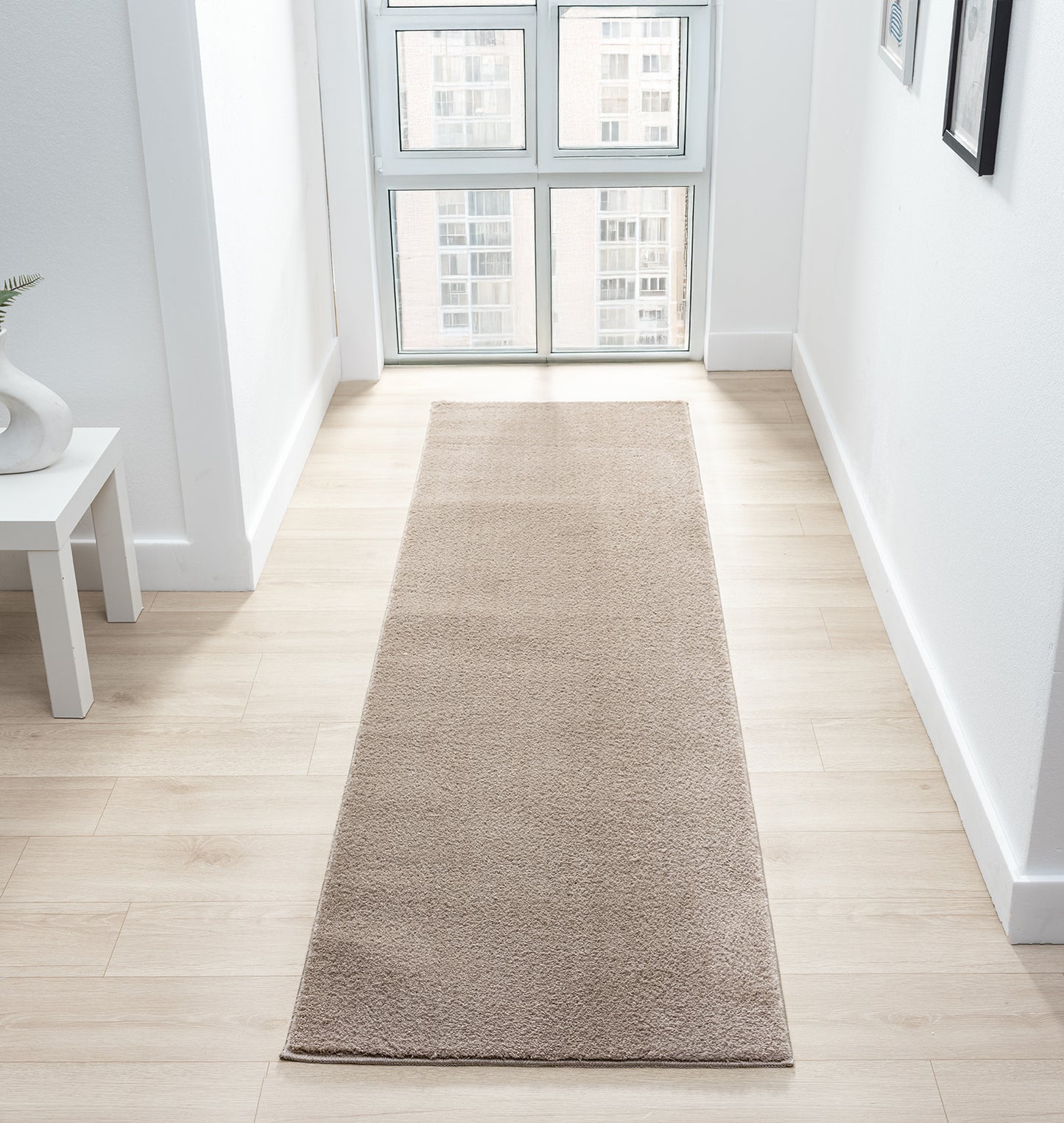 Comfy Washable Low Pile Living Room Area Rug - Anti-Slip Felt Backing - 12 Colours Available