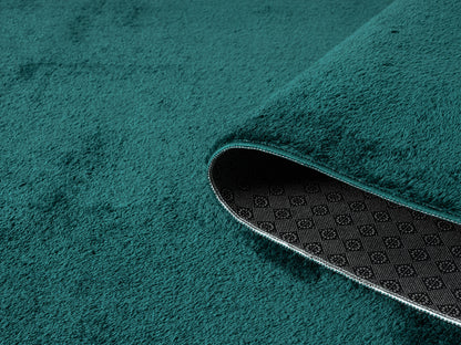 Comfy Washable Low Pile Living Room Area Rug - Anti-Slip Felt Backing - 12 Colours Available