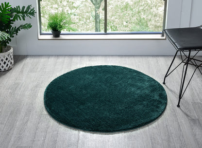 Comfy Washable Low Pile Living Room Area Rug - Anti-Slip Felt Backing - 12 Colours Available