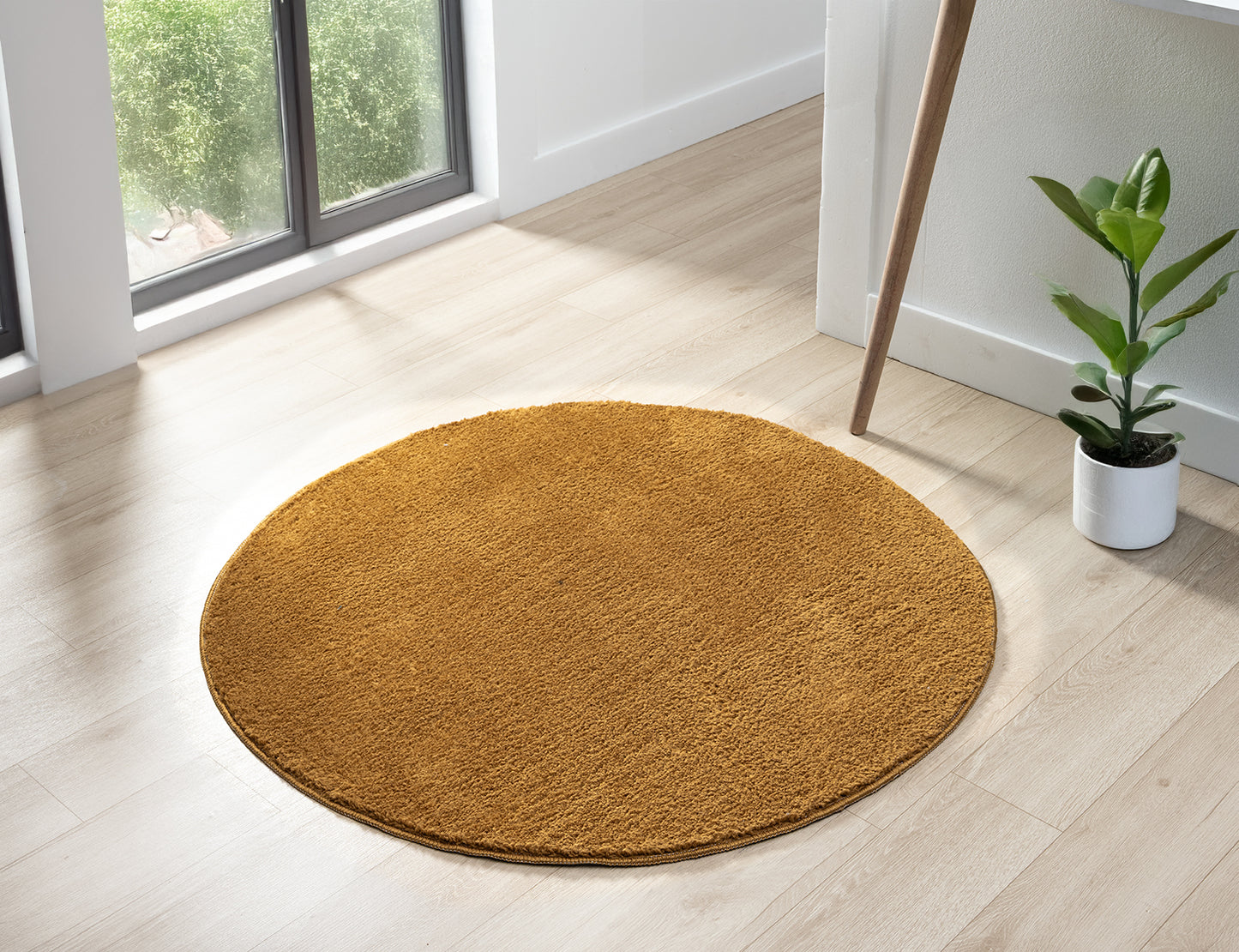 Comfy Washable Low Pile Living Room Area Rug - Anti-Slip Felt Backing - 12 Colours Available