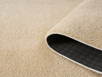 Comfy Washable Low Pile Living Room Area Rug - Anti-Slip Felt Backing - 12 Colours Available