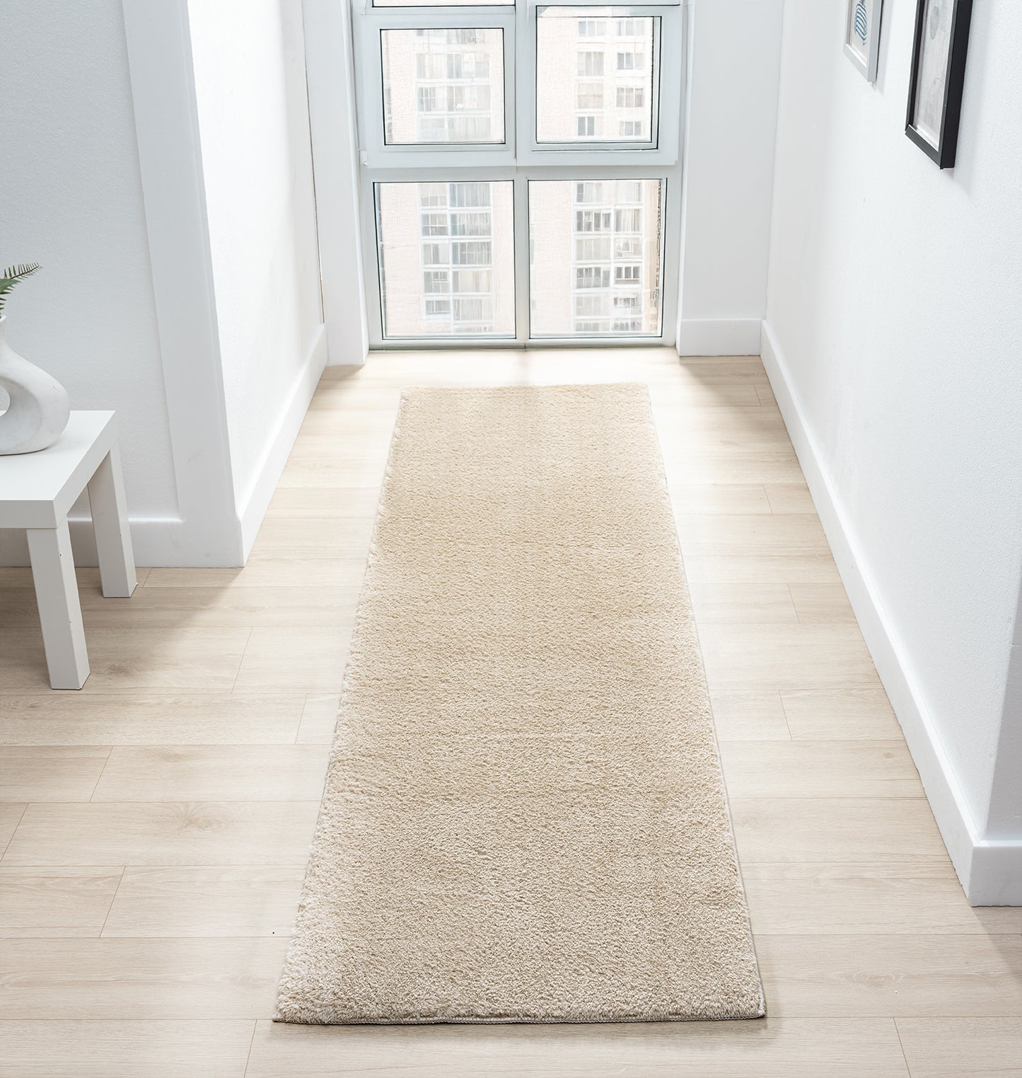 Comfy Washable Low Pile Living Room Area Rug - Anti-Slip Felt Backing - 12 Colours Available