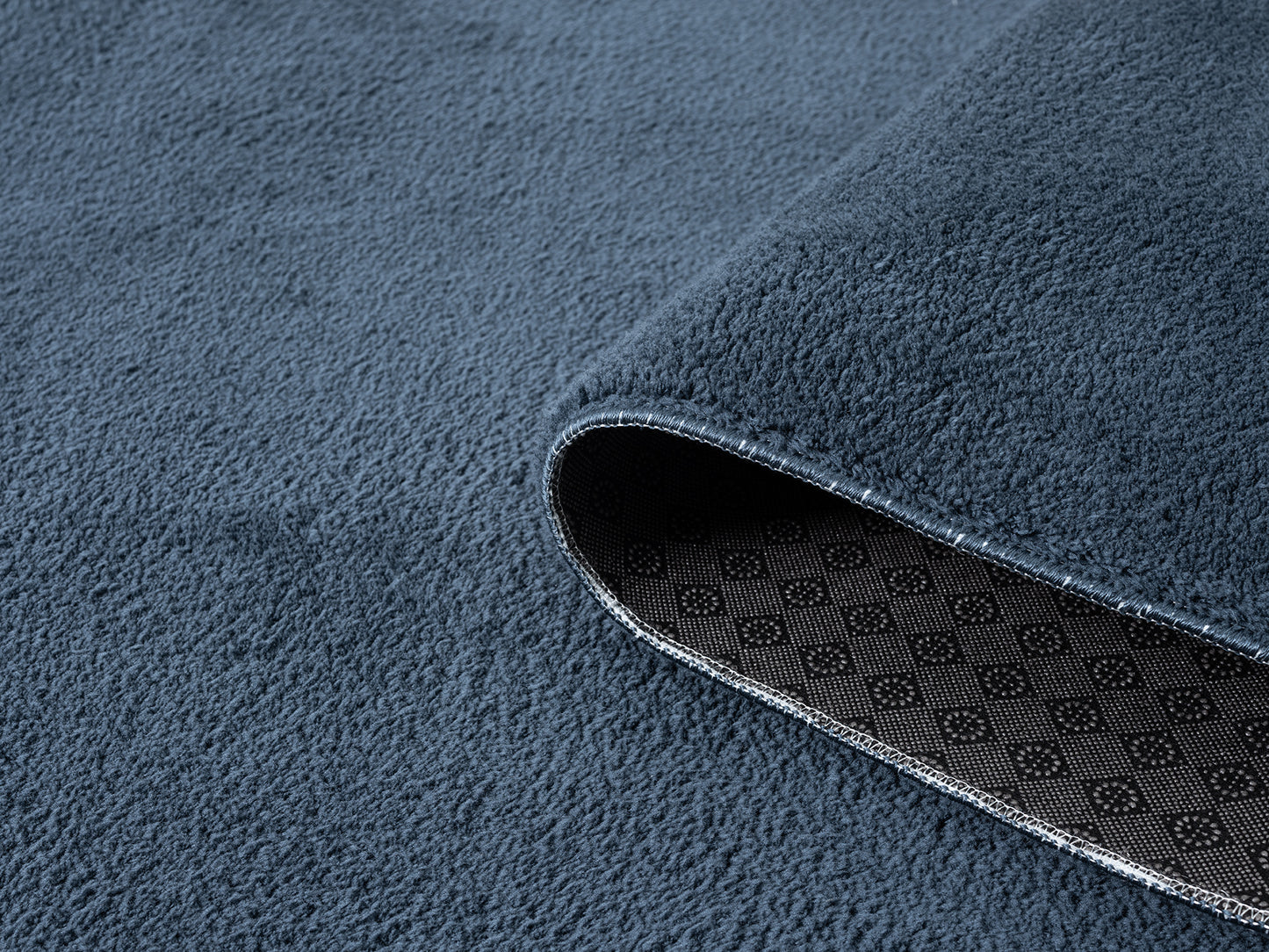 Comfy Washable Low Pile Living Room Area Rug - Anti-Slip Felt Backing - 12 Colours Available
